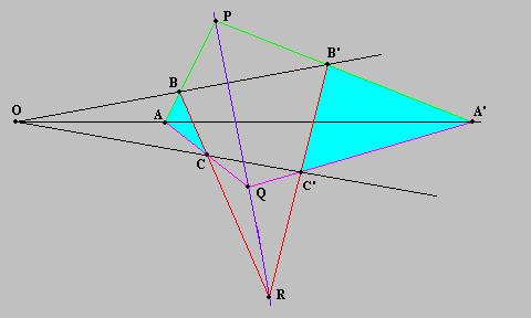 An illustration of Desargues's Theorem